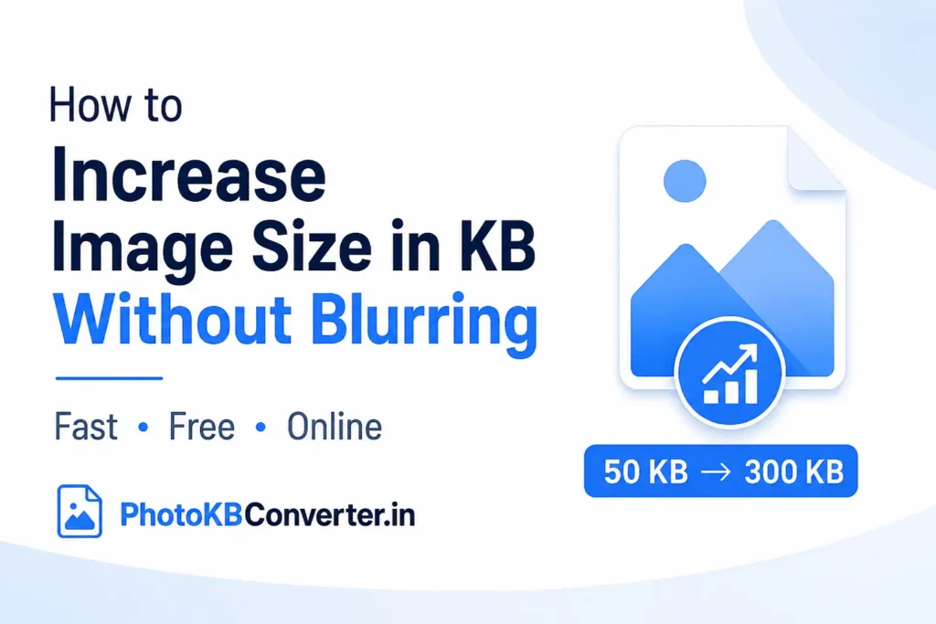 How to Increase Image Size in KB Without Blurring